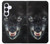 S2823 Black Wolf Blue Eyes Face Case For Samsung Galaxy S25 FE