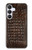 S2850 Brown Skin Alligator Graphic Printed Case For Samsung Galaxy S25 FE