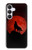 S2955 Wolf Howling Red Moon Case For Samsung Galaxy S25 FE