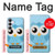 S3029 Cute Blue Owl Case For Samsung Galaxy S25 FE