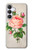 S3079 Vintage Pink Rose Case For Samsung Galaxy S25 FE