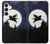 S3289 Flying Pig Full Moon Night Case For Samsung Galaxy S25 FE, S26 FE