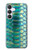 S3414 Green Snake Scale Graphic Print Case For Samsung Galaxy S25 FE