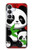 S3929 Cute Panda Eating Bamboo Case For Samsung Galaxy S25 FE