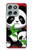 S3929 Cute Panda Eating Bamboo Case For Motorola Moto G56