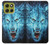 S0752 Blue Fire Grim Wolf Case For Motorola Moto G86