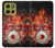S1431 Skull Drum Fire Rock Case For Motorola Moto G86