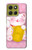 S3025 Pink Maneki Neko Lucky Cat Case For Motorola Moto G86