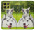 S3795 Kitten Cat Playful Siberian Husky Dog Paint Case For Motorola Moto G86