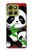 S3929 Cute Panda Eating Bamboo Case For Motorola Moto G86