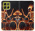 S3985 Fire Skull Drummer Case For Motorola Moto G86