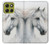S4025 White Horse Painting Case For Motorola Moto G86