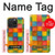 S4077 Water Color Painting Colorful Check Pattern Case For iPhone 15 Pro