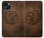 S4035 Native American Wood Carving Case For iPhone 14