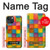 S4077 Water Color Painting Colorful Check Pattern Case For iPhone 14