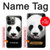S4049 Cute Panda Stick Out Tongue Case For iPhone 13 Pro Max