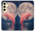 S4045 Dolphin Moon Night Case For Samsung Galaxy S24 FE