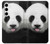 S4049 Cute Panda Stick Out Tongue Case For Samsung Galaxy S24 Plus