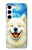 S4064 Smile Dog Van Gogh Starry Night Case For Samsung Galaxy S23