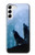 S4053 Two Wolves Couple Howling Forest Case For Samsung Galaxy S23 Plus