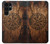 S4036 Viking Vegvisir Compass Wood Case For Samsung Galaxy S22 Ultra