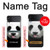 S4049 Cute Panda Stick Out Tongue Case For Samsung Galaxy Z Flip 3 5G