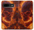 S4062 Fire Skull Case For Google Pixel 8a