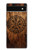 S4036 Viking Vegvisir Compass Wood Case For Google Pixel 6a