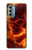 S4062 Fire Skull Case For Motorola Moto G Stylus 5G (2022)