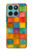 S4077 Water Color Painting Colorful Check Pattern Case For Motorola Edge 60 Fusion