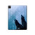 S4053 Two Wolves Couple Howling Forest Hard Case For iPad Pro 12.9 (2022, 2021, 2020, 2018), iPad Air 13 (2025, 2024)