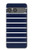 S2767 Navy White Striped Case For Sony Xperia 10 VII