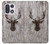 S2505 Reindeer Head Old Wood Texture Graphic Case For OnePlus 15