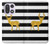 S2794 Black and White Striped Deer Gold Sparkles Case For OnePlus 15
