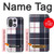 S3452 Plaid Fabric Pattern Case For OnePlus 15