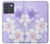 S2361 Purple White Flowers Case For Motorola Edge 70