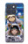 S3915 Raccoon Girl Baby Sloth Astronaut Suit Case For Motorola Edge 70