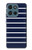 S2767 Navy White Striped Case For Motorola Moto G (2026), G Play (2026)