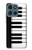 S3078 Black and White Piano Keyboard Case For Motorola Moto G (2026), G Play (2026)
