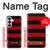 S2638 Black and Red Striped Case For Samsung Galaxy S26