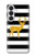 S2794 Black and White Striped Deer Gold Sparkles Case For Samsung Galaxy S26