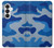 S2958 Army Blue Camo Camouflage Case For Samsung Galaxy S26