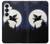 S3289 Flying Pig Full Moon Night Case For Samsung Galaxy S26