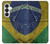 S3297 Brazil Flag Vintage Football Graphic Case For Samsung Galaxy S26