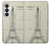 S3474 Eiffel Architectural Drawing Case For Samsung Galaxy S26