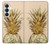 S3490 Gold Pineapple Case For Samsung Galaxy S26