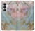 S3717 Rose Gold Blue Pastel Marble Graphic Printed Case For Samsung Galaxy S26