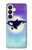 S3807 Killer Whale Orca Moon Pastel Fantasy Case For Samsung Galaxy S26