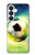 S3844 Glowing Football Soccer Ball Case For Samsung Galaxy S26