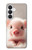 S3979 Cute Baby Pig Case For Samsung Galaxy S26